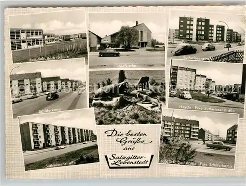 AK / Ansichtskarte Lebenstedt Josefkirche Suthwiesenstrasse Haydnstrasse Schaeferkamp Lebenstedt