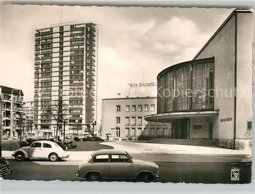 AK / Ansichtskarte Charlottenburg Schiller Theater Telefunken Hochhaus Charlottenburg