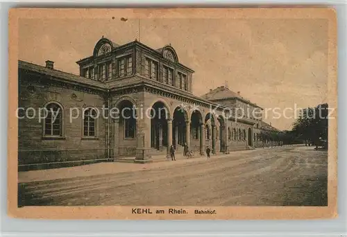 AK / Ansichtskarte Kehl_Rhein Bahnhof Kehl_Rhein