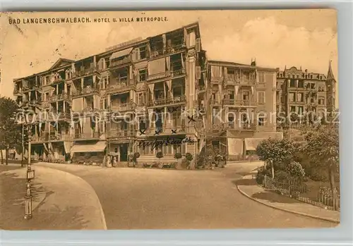 AK / Ansichtskarte Bad_Langenschwalbach Hotel Villa Metropole Bad_Langenschwalbach