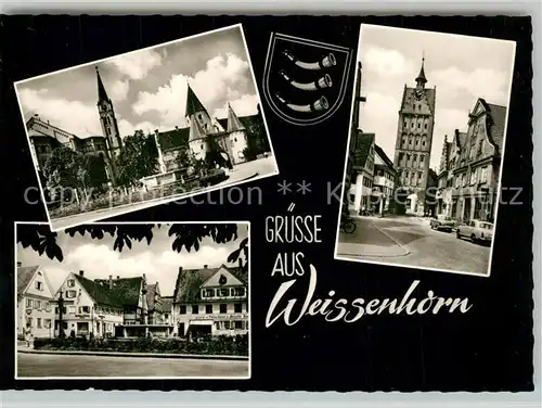 AK / Ansichtskarte Weissenhorn Stadtturm Kirchen Weissenhorn