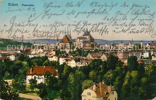AK / Ansichtskarte Erfurt Panorama Erfurt