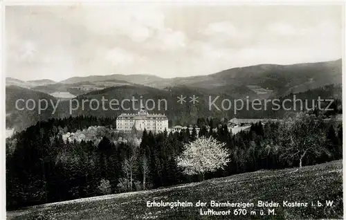 AK / Ansichtskarte Kostenz_Englmar Erholungsheim der Barmherzigen Br?den Kostenz_Englmar