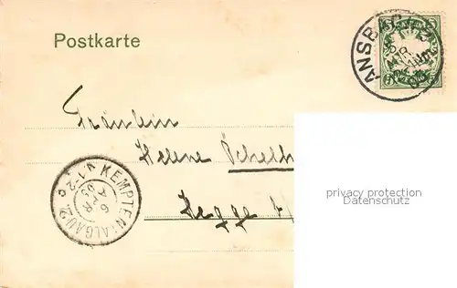 AK / Ansichtskarte Ansbach_Mittelfranken Karlsplatz mit St. Ludwigskirche Ansbach Mittelfranken