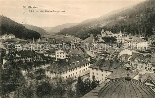 AK / Ansichtskarte St_Blasien Blick von der Kirchenkuppel Stadtpanorama St_Blasien