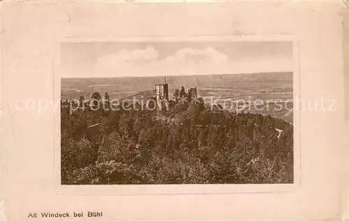 AK / Ansichtskarte Alt Windeck_Ruine Panorama Alt Windeck Ruine