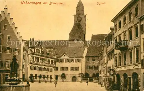 AK / Ansichtskarte ueberlingen_Bodensee Hofstall Brunnen  ueberlingen Bodensee