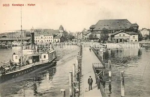 AK / Ansichtskarte Konstanz_Bodensee Hafen Konstanz_Bodensee