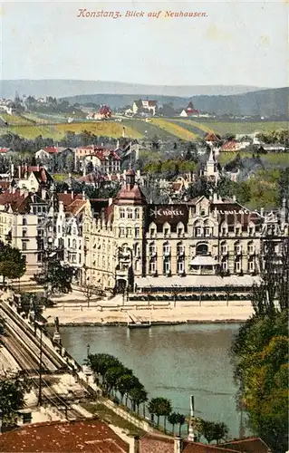 AK / Ansichtskarte Konstanz_Bodensee See Hotel Blick auf Neuhausen Konstanz_Bodensee