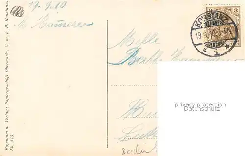 AK / Ansichtskarte Konstanz_Bodensee See Hotel Blick auf Neuhausen Konstanz_Bodensee