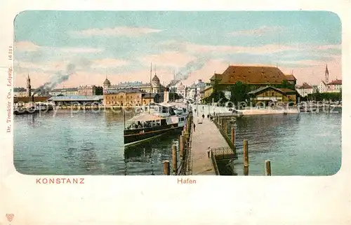 AK / Ansichtskarte Konstanz_Bodensee Hafen Konstanz_Bodensee