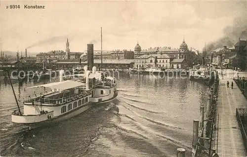 AK / Ansichtskarte Konstanz_Bodensee Hafen Konstanz_Bodensee