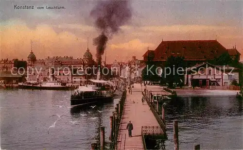 AK / Ansichtskarte Konstanz_Bodensee Leuchtturm Konstanz_Bodensee