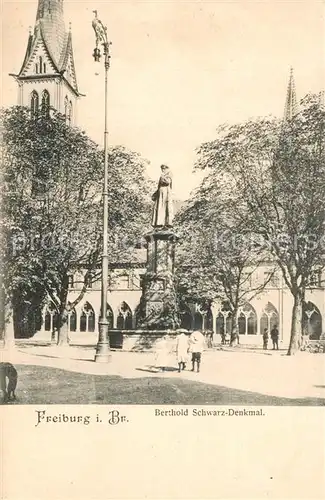AK / Ansichtskarte Freiburg_Breisgau Berthold Schwarz Denkmal Freiburg Breisgau