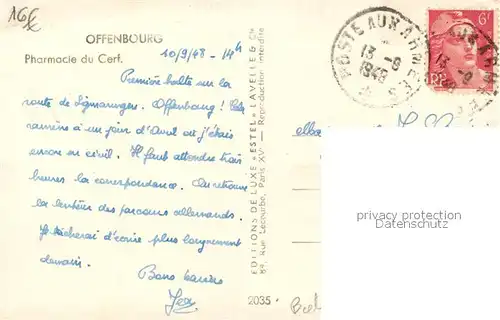 AK / Ansichtskarte Offenburg Hirschapotheke Offenburg