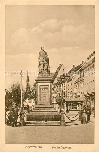 AK / Ansichtskarte Offenburg Drake Denkmal Offenburg