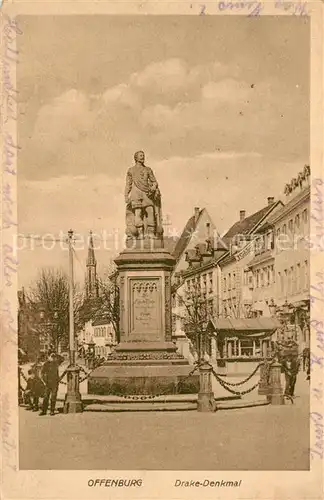 AK / Ansichtskarte Offenburg Drake Denkmal Offenburg