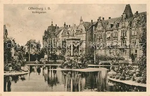 AK / Ansichtskarte Offenburg Volksgarten Offenburg