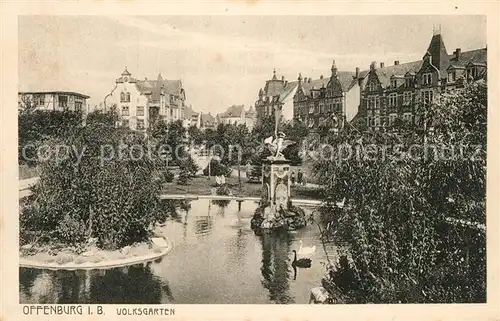 AK / Ansichtskarte Offenburg Volksgarten Offenburg