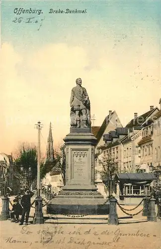 AK / Ansichtskarte Offenburg Francis Drake Denkmal Offenburg
