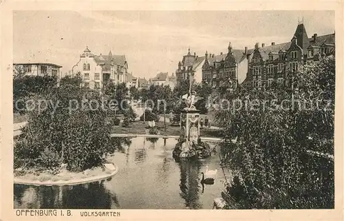 AK / Ansichtskarte Offenburg Volksgarten Offenburg