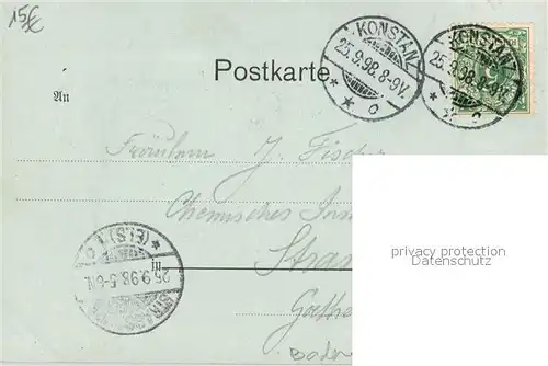 AK / Ansichtskarte Konstanz_Bodensee Conciliumsgebaeude Mondschein Konstanz_Bodensee