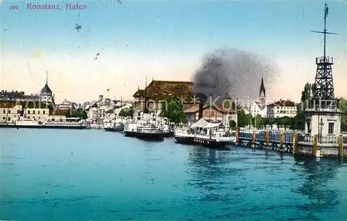 AK / Ansichtskarte Konstanz_Bodensee Hafen Konstanz_Bodensee