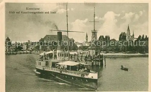 AK / Ansichtskarte Konstanz_Bodensee Konziliumsgebaeude Stadtpanorama Konstanz_Bodensee