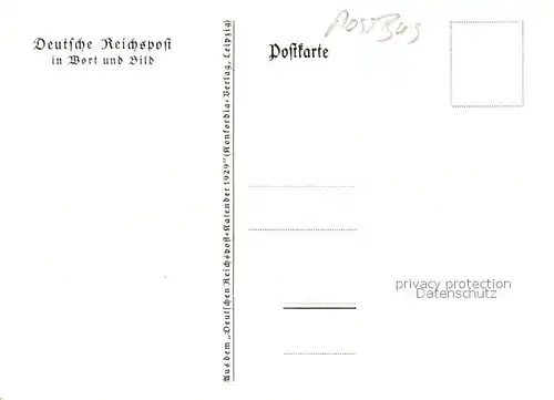 AK / Ansichtskarte Postbus Deutsche Reichspost  