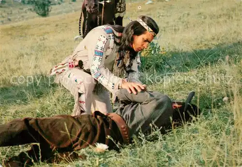 AK / Ansichtskarte Kino_Film Unter Geiern Pierre Brice Winnetou 