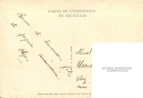 AK / Ansichtskarte Exposition_Internationale_Bruxelles_1935 Palais de la Vie Catholique Belge  