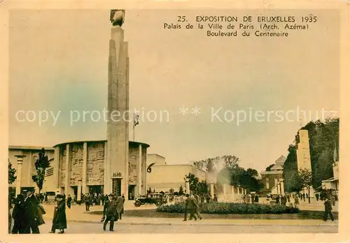 AK / Ansichtskarte Exposition_Internationale_Bruxelles_1935 Palais de la Ville de Paris  