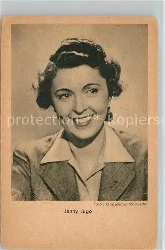 AK / Ansichtskarte Schauspieler Jenny Jugo  