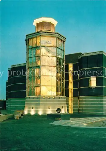 AK / Ansichtskarte Leeds_West_Yorkshire Royal Armouries Museum The Yorkshire Electricity Hall of Steel ad dusk 