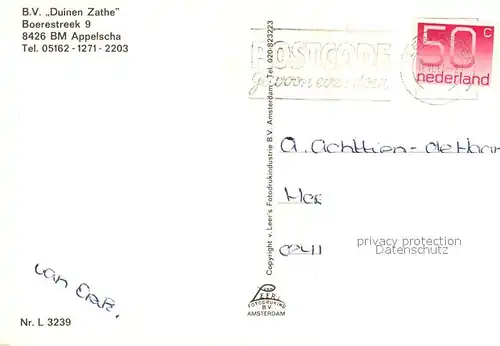 AK / Ansichtskarte Appelscha Duinen Zathe Details Appelscha