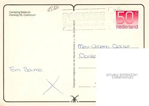 AK / Ansichtskarte Castricum_aan_Zee Camping Bakkum Details Castricum_aan_Zee