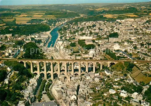AK / Ansichtskarte Morlaix Vue generale aerienne Viaduc Morlaix
