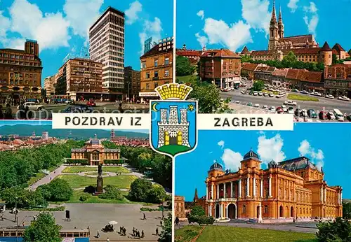 AK / Ansichtskarte Zagreb Teilansichten Zagreb