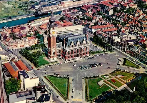 AK / Ansichtskarte Calais Hotel de Ville Vue aerienne Calais