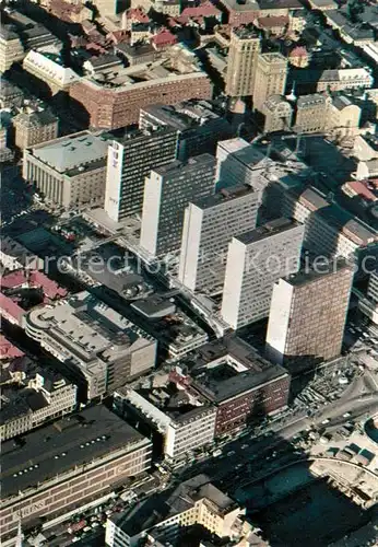 AK / Ansichtskarte Stockholm Hoetorgscity Fliegeraufnahme Stockholm