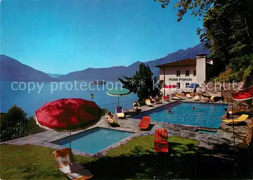 AK / Ansichtskarte Ascona_Lago_Maggiore Hotel Arancio Schwimmbad Ascona_Lago_Maggiore