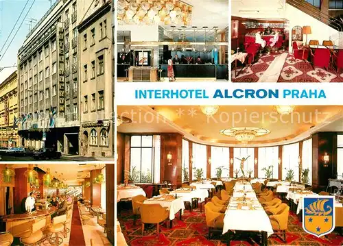 AK / Ansichtskarte Praha_Prahy_Prague Interhotel Alcron Gastraeume Bar Rezeption Praha_Prahy_Prague