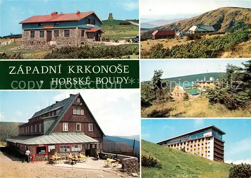 AK / Ansichtskarte Krkonose Vrbatova bouda Dvoracka Jestrabi boudy Vosecka bouda Labska bouda Krkonose