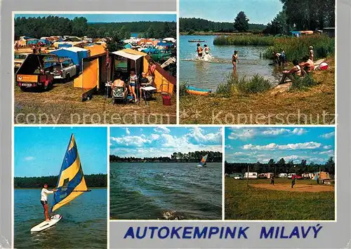 AK / Ansichtskarte Sedlice_Sedlec_Sedletz Autokempink nedaleko mestecka v okresu Strakonice 