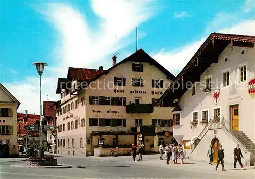 AK / Ansichtskarte Reutte_Tirol Hotel Goldener Hirsch Reutte Tirol