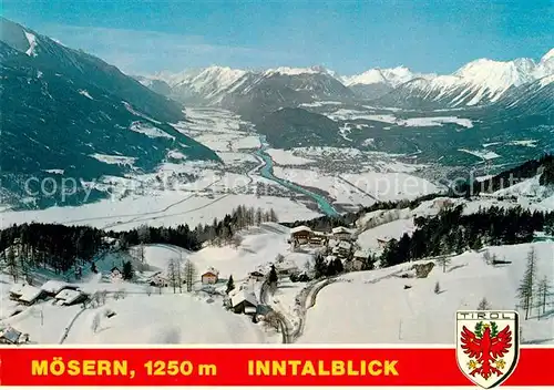 AK / Ansichtskarte Moesern mit Telfs Mieminger Plateau und Lechtaler Alpen Moesern