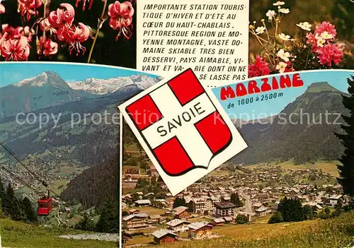 AK / Ansichtskarte Morzine Seilbahn Panorama Flora Morzine