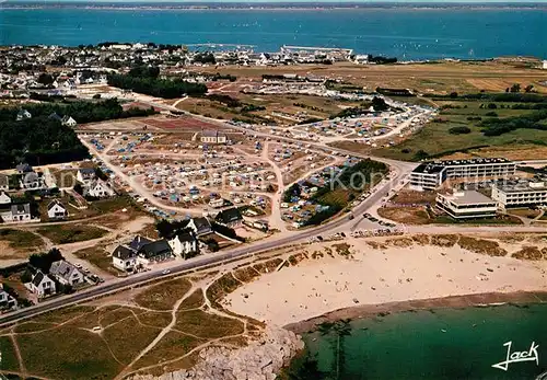 AK / Ansichtskarte Presqu_Ile_de_Quiberon Les campings de la pointe de Conguel Vue aerienne Presqu_Ile_de_Quiberon