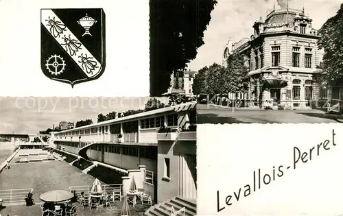 AK / Ansichtskarte Levallois Perret La Poste et la Piscine Levallois Perret