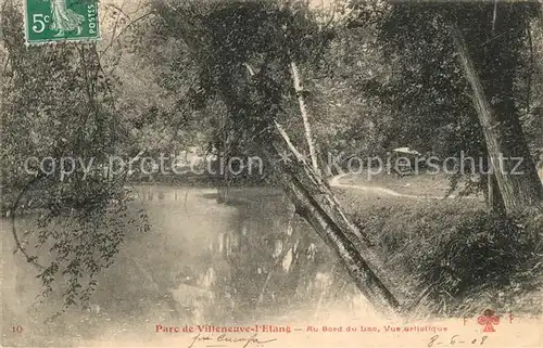 AK / Ansichtskarte Marnes la Coquette Parc de Villeneuve l Etang au bord du Lac Marnes la Coquette